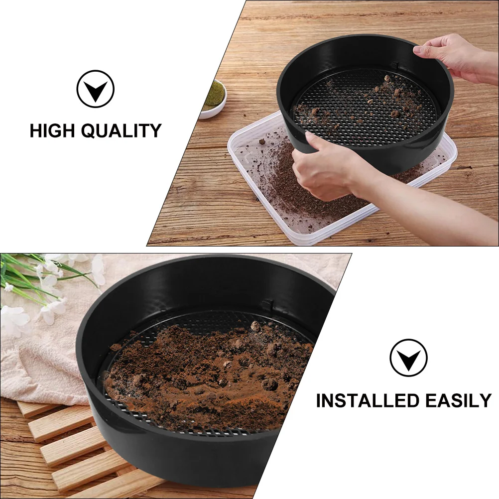 Garden Sieve Plastic Mesh Soil Screen Riddle Compost Stone Gardening Tool Filtering Earth 3
