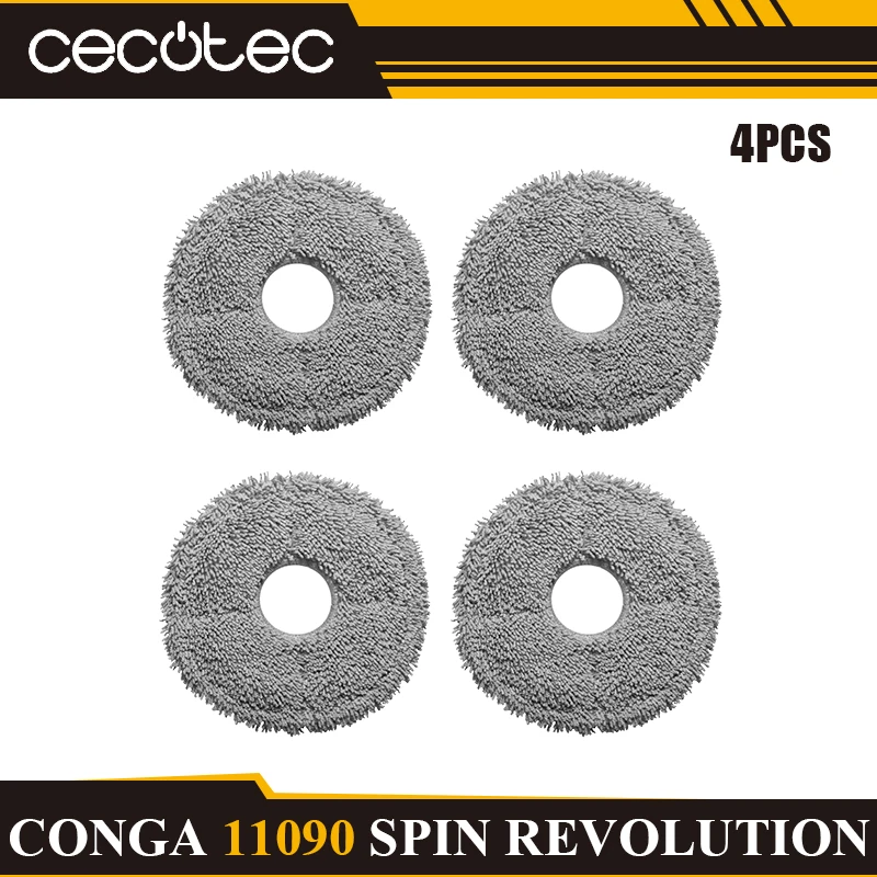 Cecotec Conga Enhanced Cleaning Kit: Main Brush, Side Brush, HEPA Filter, Mop, Dust Bag Replacement Set