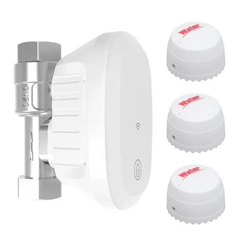 A16Q-Tuya Wifi Water Valve Consumption Flow Rate Meter Smart Life Water Leakage Detection Alarm For Alexa Google 1