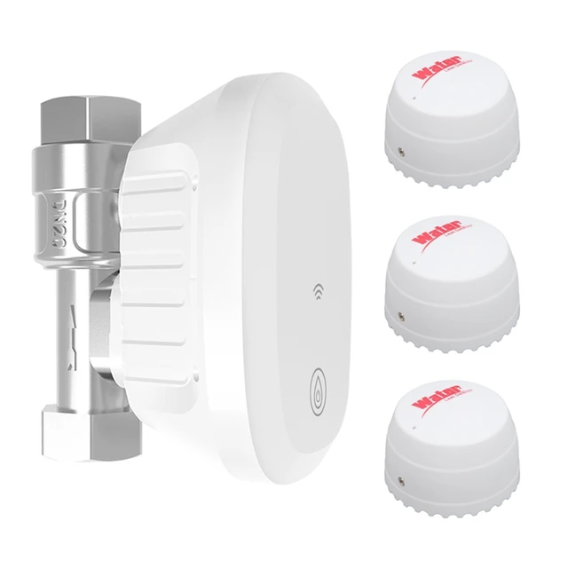 A16Q-Tuya Wifi Water Valve Consumption Flow Rate Meter Smart Life Water Leakage Detection Alarm For Alexa Google 1