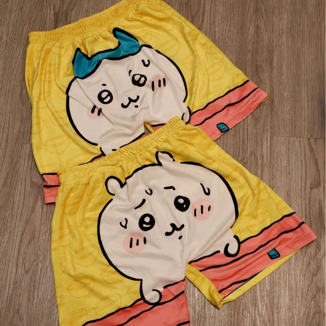 thumbnail image 2 of Pantalones cortos divertidos de Chiikawa Hachiware, accesorios de anime, nuevos pantalones de verano de dibujos animados japoneses para parejas de estudiantes, lindo regalo de cumpleaños, 2 of 4
