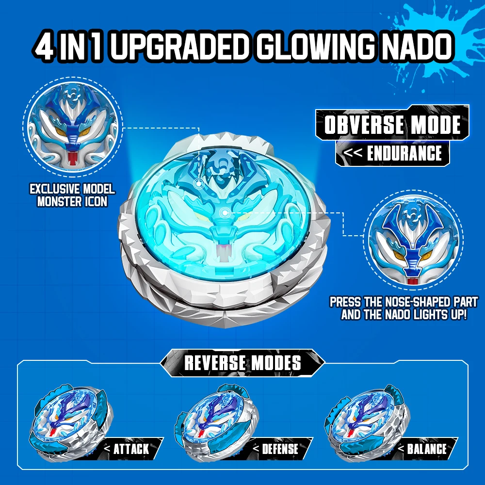 INFINITY NADO Master Belt Battle Set Sword Launcher Fury Wave Dragon Launcher Anime Kid Toy