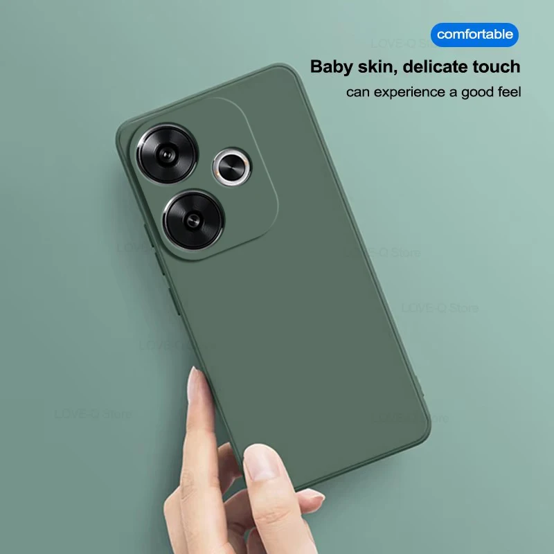 Luxury Liquid Silicone Shockproof Soft Phone Case - Elegant Design