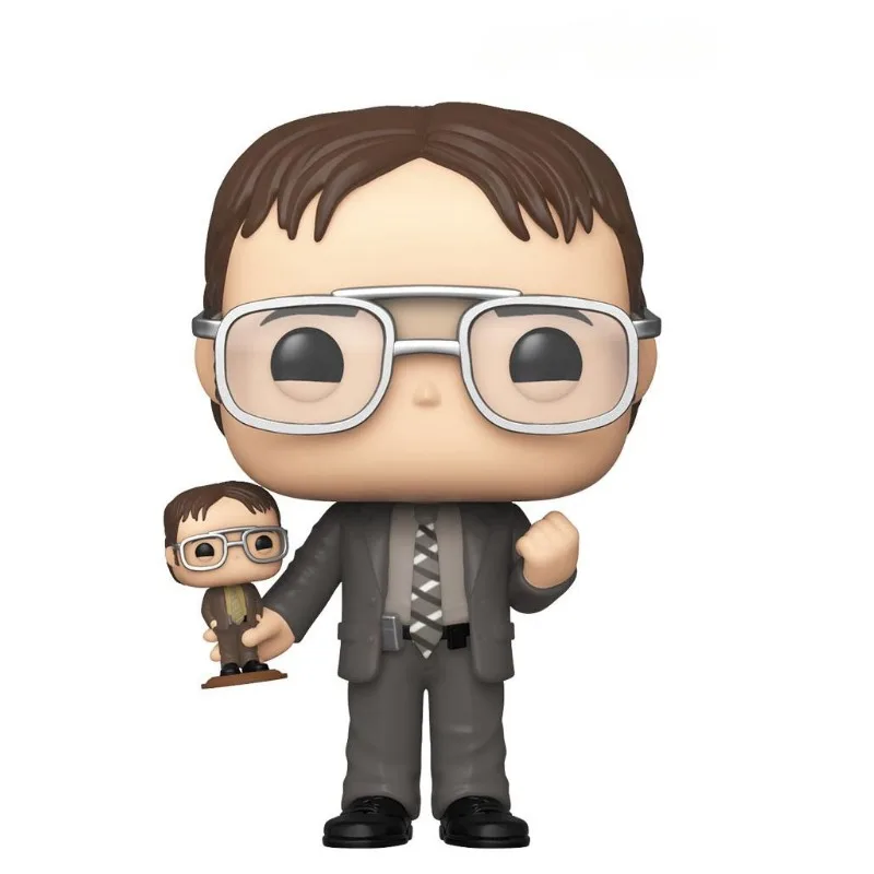 

POP Newest Arrival The Office #882 Dwight Schrute with Mini Version Limited Action Figure Model Toys for Children Gift