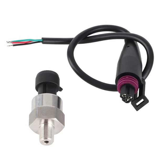 Pressure Sender 1/8NPT Thread Stainless Steel Pressure Transducer Sender Sensor for Oil Fuel Air Water Pressure Sensor