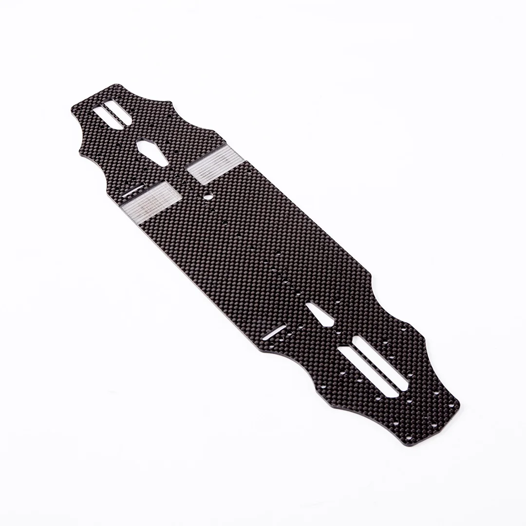 New 1/10 RC Crawler TRX4 Bronco Defender Upgraded Carbon Fiber Chassis Frame Girder Kit, RC Car Spare Parts