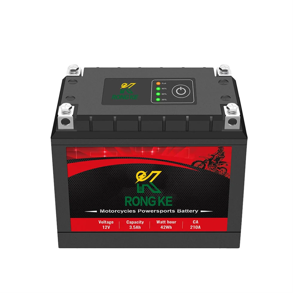 Batteria Per Moto 12V 3.5Ah Con Batterie Intelligenti Agli Ioni Di Litio Bms Deep Cycle Ytx4L-Bs