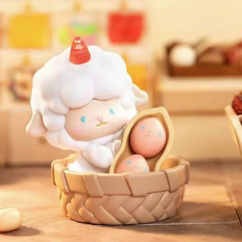 

TOPTOY вращающаяся овечка Mie Kee, серия «сушеные фрукты», емкость для игрушек, «Угадай сумку», милая фигурка, подарок