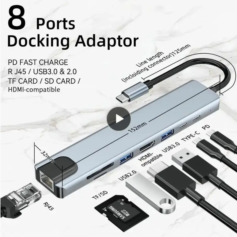 확장기 C타입 도크 다기능 컴퓨터 분기 장치, 맥북 13USB C 허브 3.0