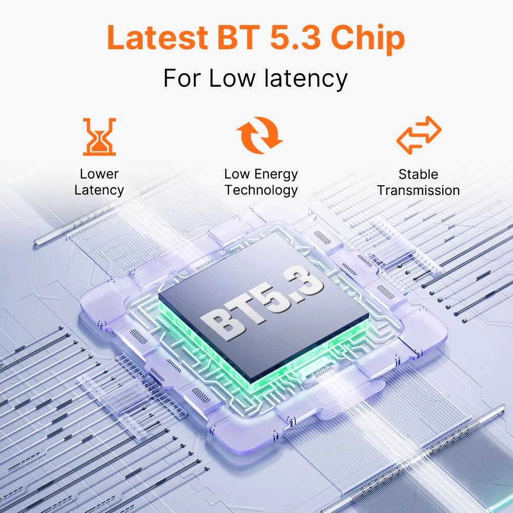 محول USB لاسلكي بلوتوث 5.3 للكمبيوتر دونغل لوحة مف...