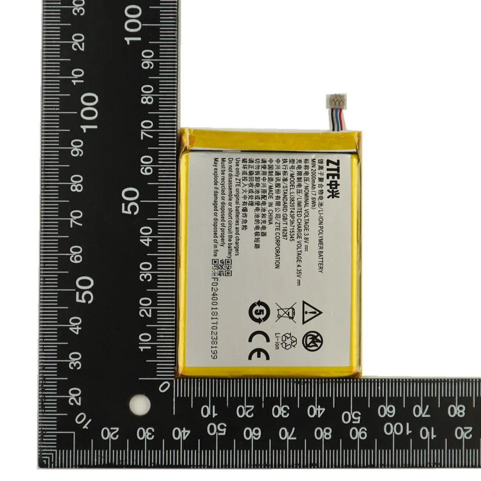 LI3820T43P3h715345 Original Battery For ZTE Grand S Flex MF910