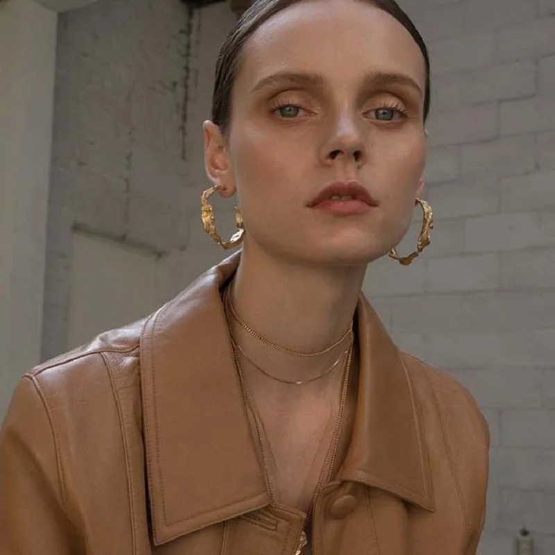 

Stainless steel Earrings piercing vintage Hoops Ear cuffs Male earring teenager earrings big Earrings for the summer