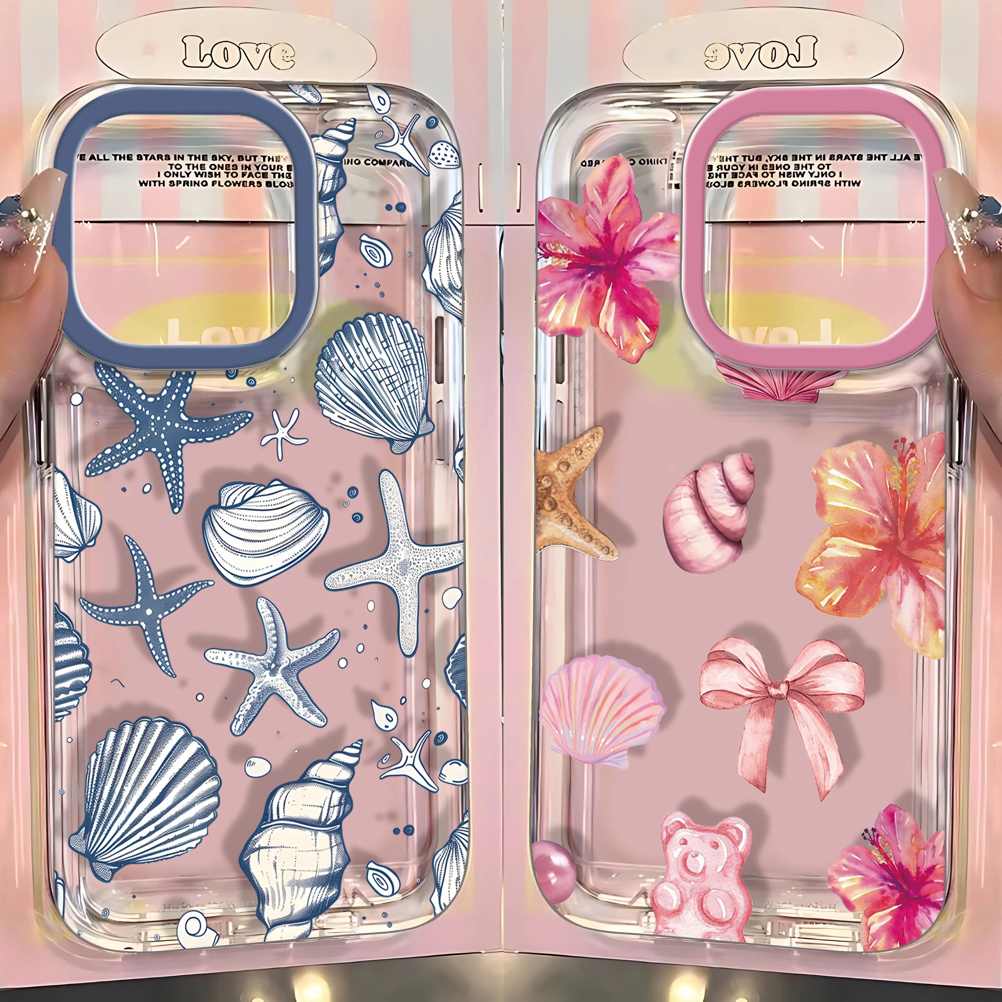 Vibrant Marine Life Transparent Phone Case