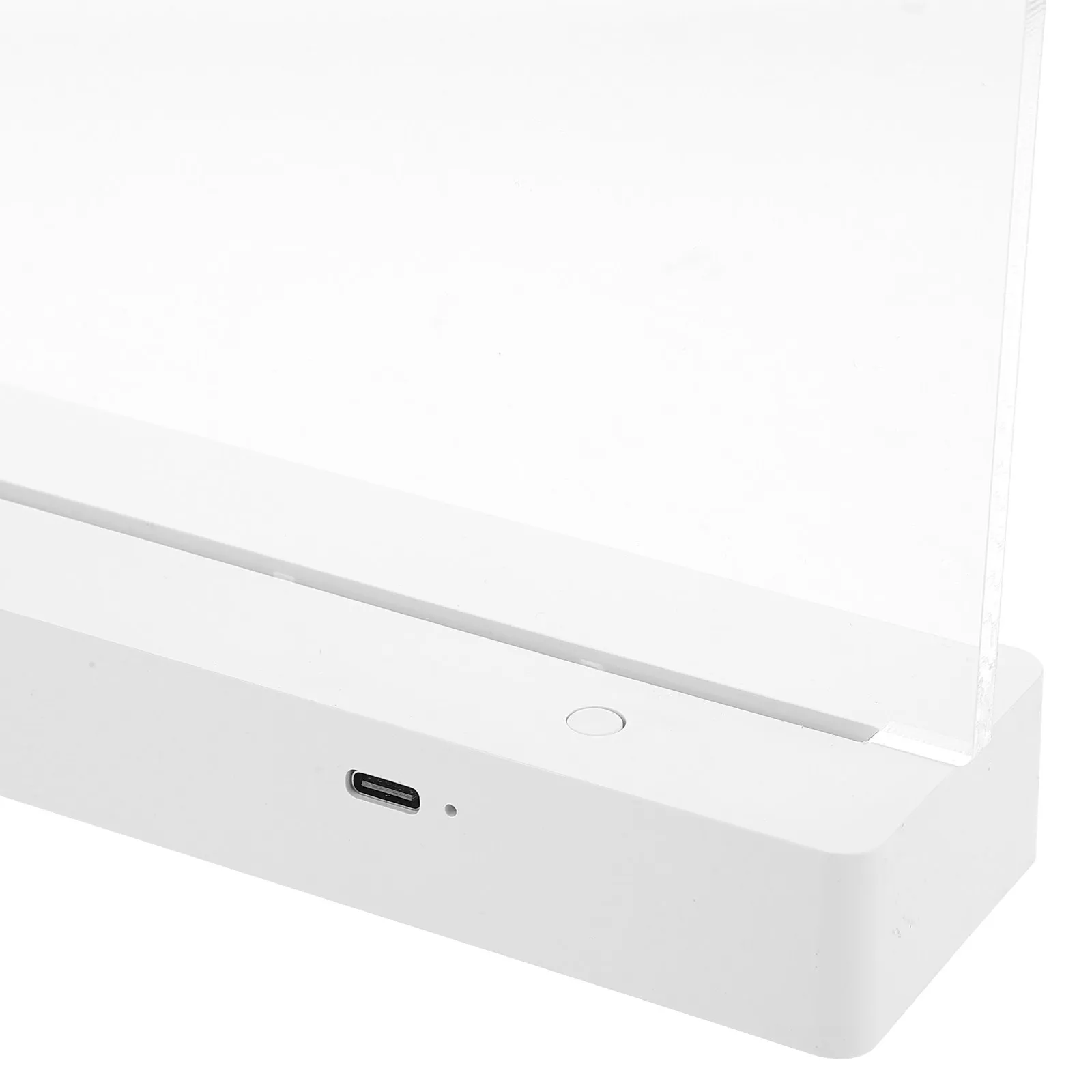 1세트 형광판 소형 칠판 충전식 LED 아크릴 글로우 패널 라이트 업 메시지 보드 드라이 이레이저 카페 레스토랑용