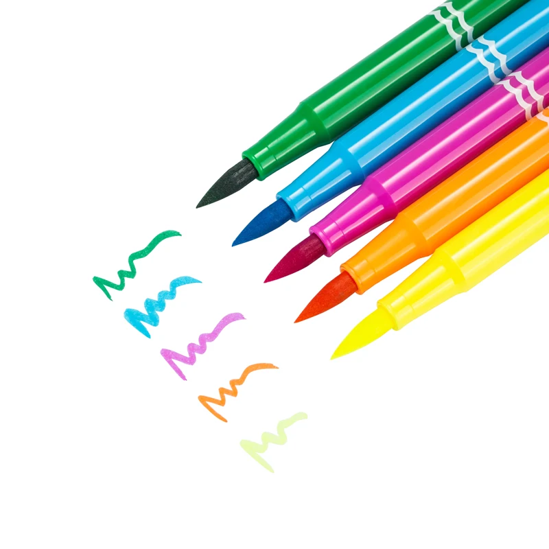 Deli 36 Colors Watercolor Pen Good Felt Pen Drawing Children DIY Marker Pen for School Stationery Supplies Students Painting 2