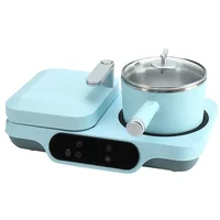 portable Waffle sandwich bread Maker machine frying boiling steaming 3 in 1 breakfast makers 1