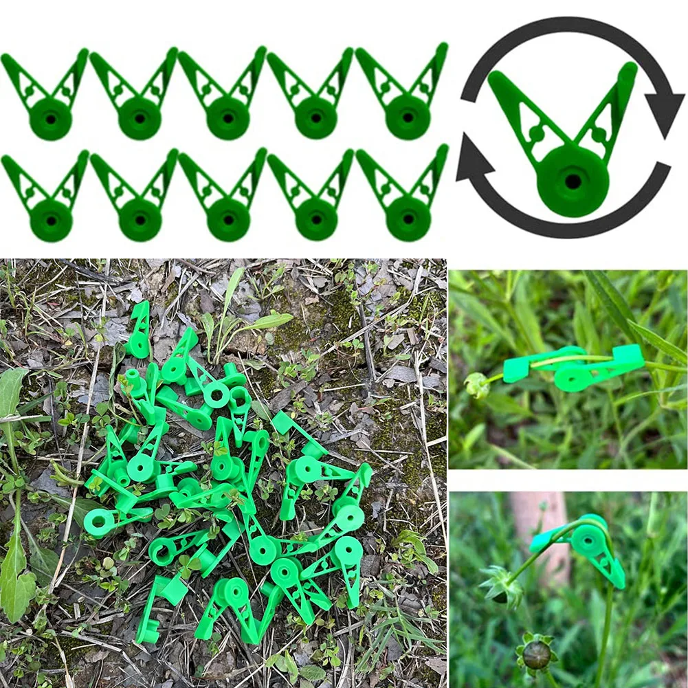 

10pcs 360° Adjustable Plant Bender Clip Plant Growth Angle Training Buckle For Low Stress Plant Training Garden Holder Bender