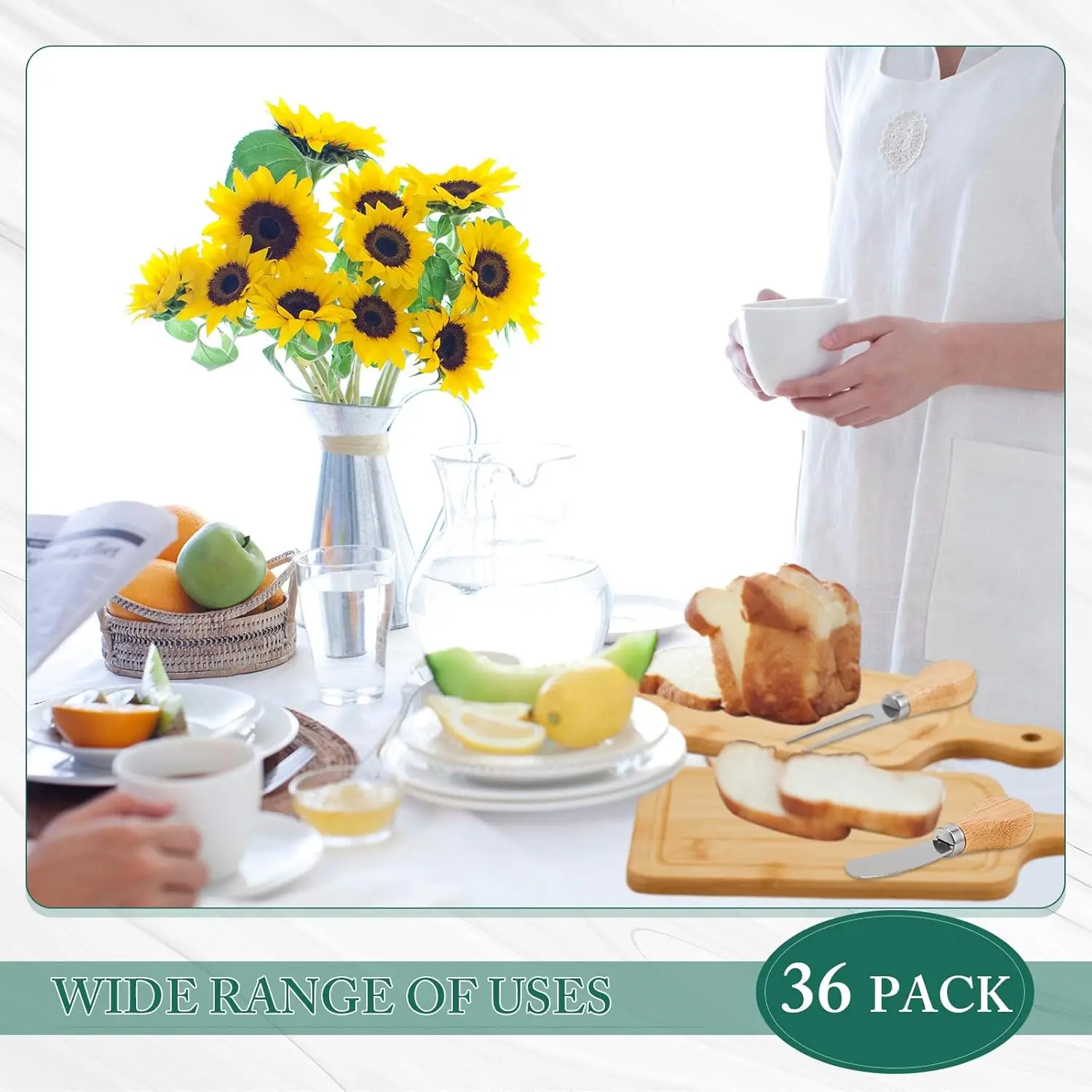 36 Set Bridal Shower Party Favors Wooden Square Cheese Board Gift Set Cheese Board Knives Thank You Tags