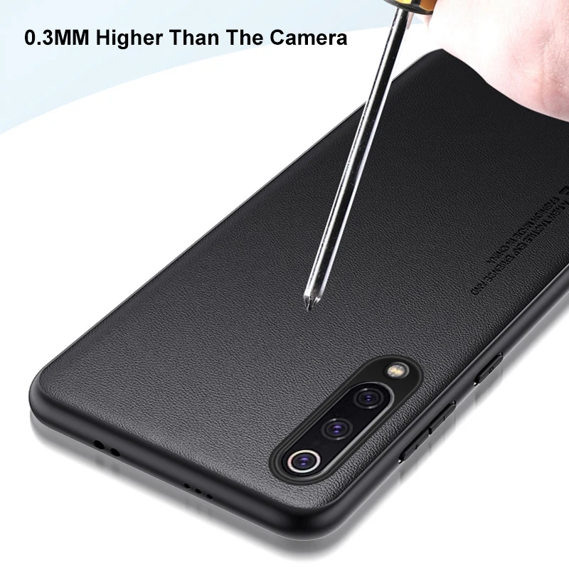 Luxury PU Leather Matte Shockproof Phone Case - Premium Silicone Protection