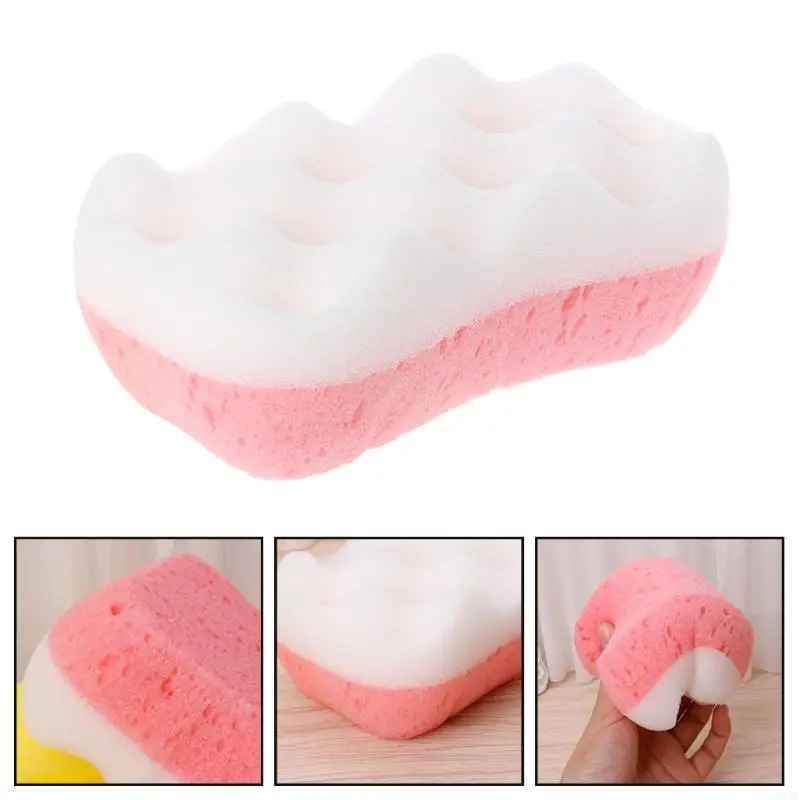 85AC Skin Care Bath Sponge Comfortale Body Scrubber Shower Massage Bathing Brush 6