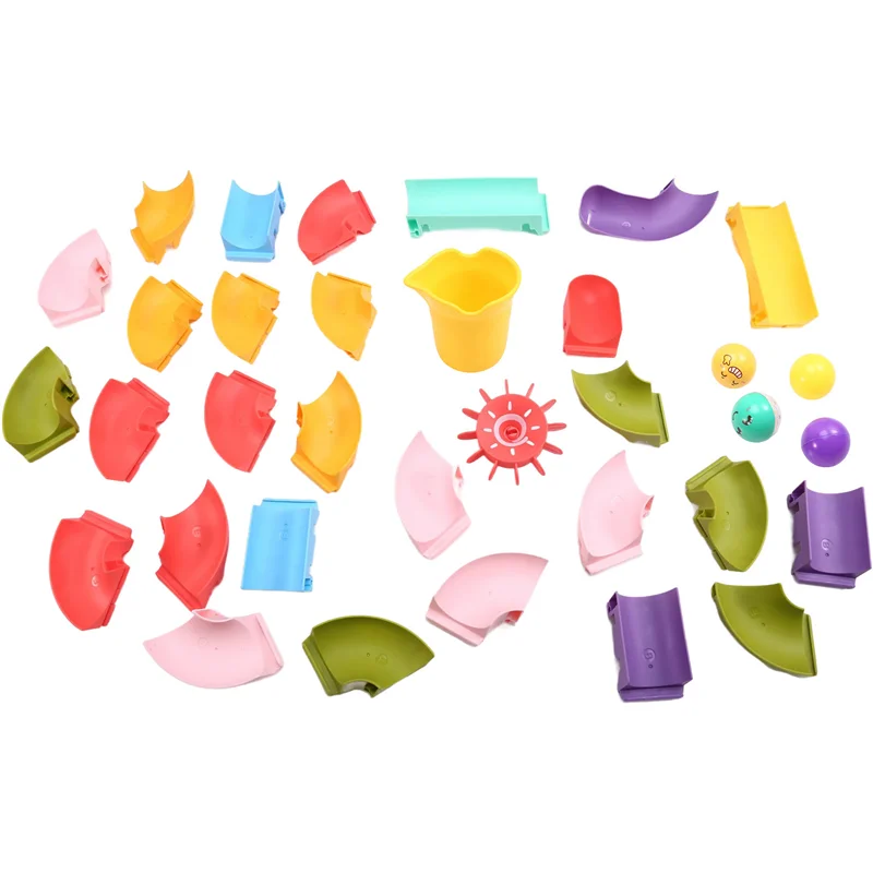 Kids Bath Toys Track Game, DIY Slide Track With Suction Cups For 3-6 Year Olds