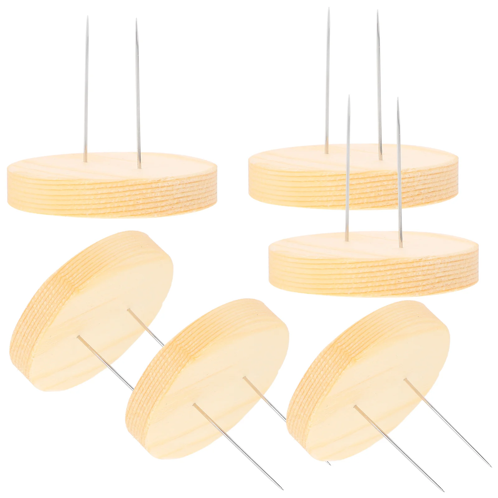 

Doll Display Stand Holder Showcase Crochet Dolls Display Base Wooden Support Stand With Needle For Felting Animal Doll