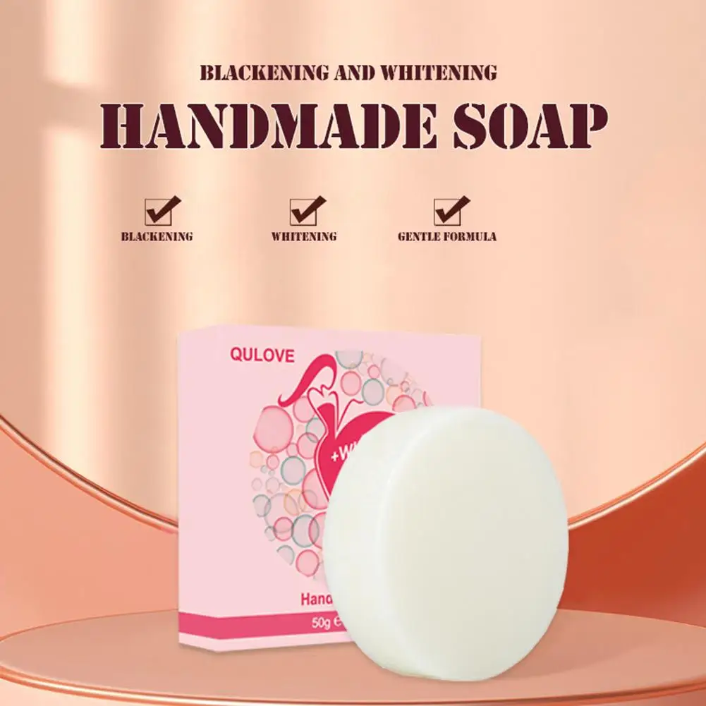 

50g Body Whitening Soap Deep Skin Bleaching Brighten Nourishing White Armpits Parts Body Soap Knees Scrub Intimate Care L7E4