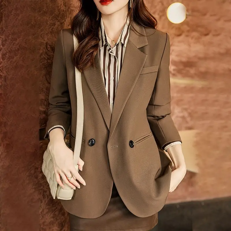 

Spring and Autumn New Women's Blazers Loose Commuter Casual Office Suit Oversize Coat