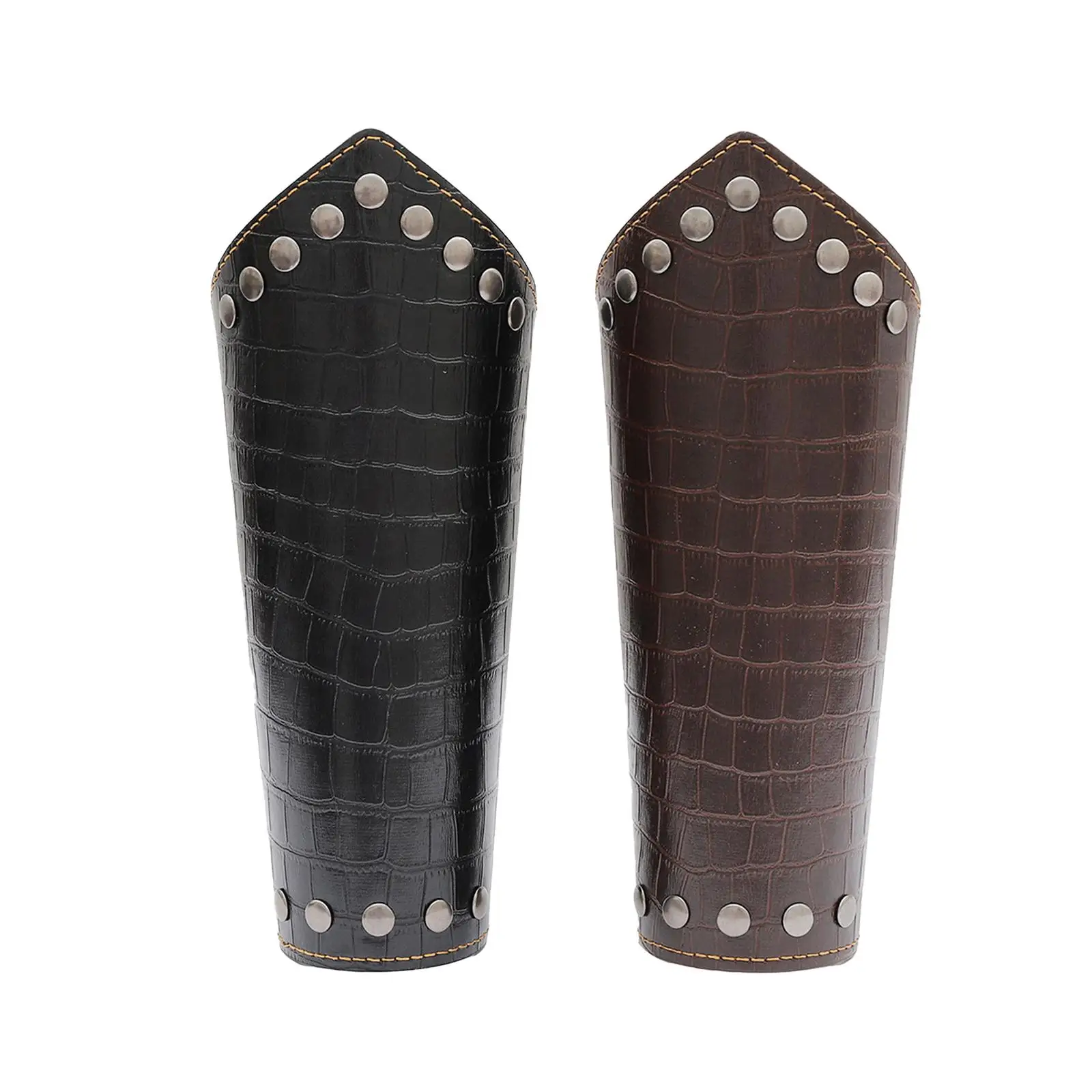

Из искусственной кожи Arm Guard Steampunk широкий браслет для выступлений на сцене Хэллоуин