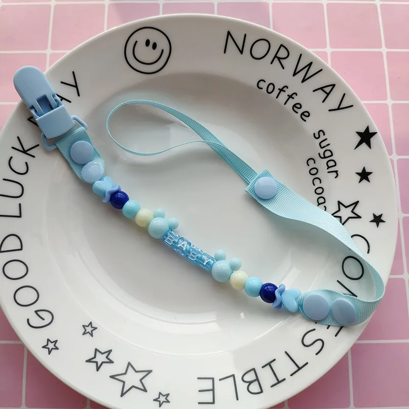 Anti-lost Baby Pacifier Clips Dummy Holder Silicone Pacifier Chains Beaded Baby Teether Toy Teething Chain Girls Boys Gifts teething toys pacifier clip pacifier chain pacifier accessories teether clip teething beads teething toy tethers baby silicone accessories