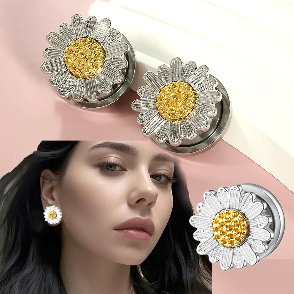 2pc 316 Stainless Steel Ear Plugs and Tunnels Ear Piercings Earlets Screwed Earring Expander Ear Gauges Body Jewelry Piercings