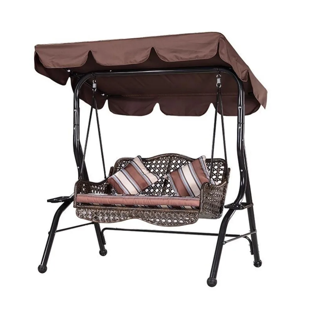 Outdoor Awnings 210d Waterproof Silver Coated Oxford Cloth Outdoor Wing Waterproof Canopy Set Courtyard Swing Ceiling Uv Resistant Porch Cover