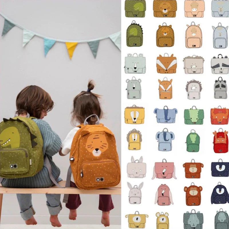 2023 New Kids Animal Backpack Boys Girls Enter School Backpack Cartoon Backpack Children Cartoon Handbag