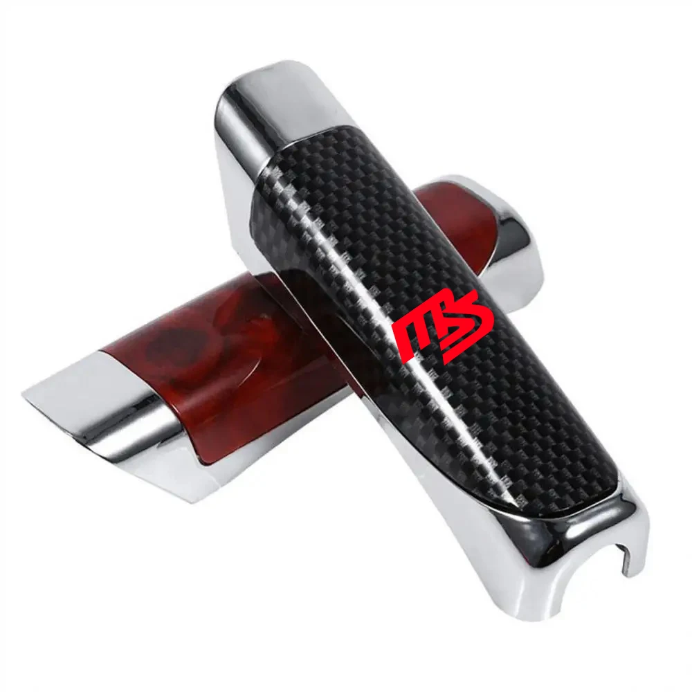 Car Carbon Fiber Handbrake Grips Protection Anti-slip Cover Car Accessories for Mazda MS 3 6 Axela Demio CX3 CX5 Accessories