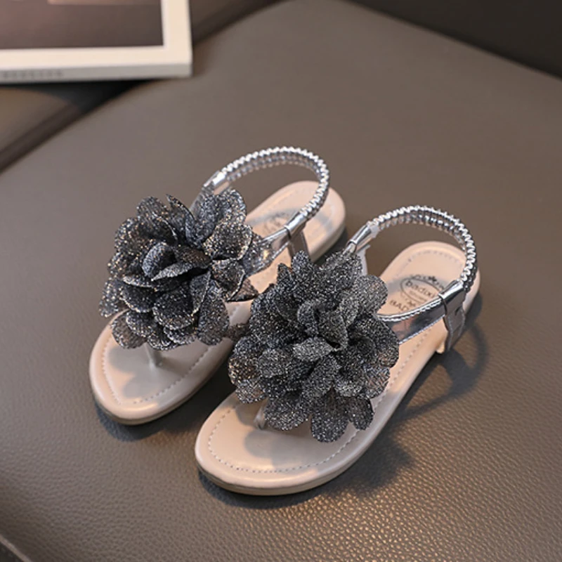 Girls Floral Sandals Beach Shoes