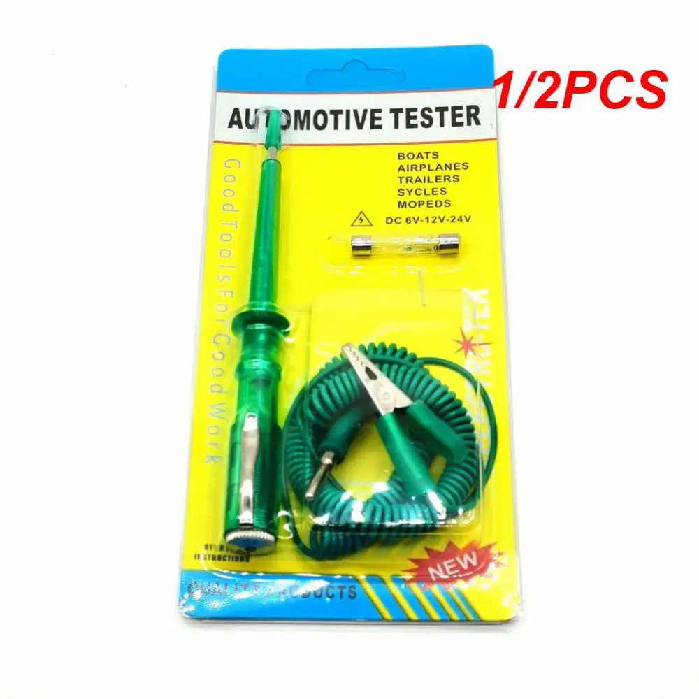 

Auto 6V 12V 24V DC Car Truck Voltage Circuit Tester Probe Light System Test Probe Lamp Auto Light Lamp Voltage Test Pen