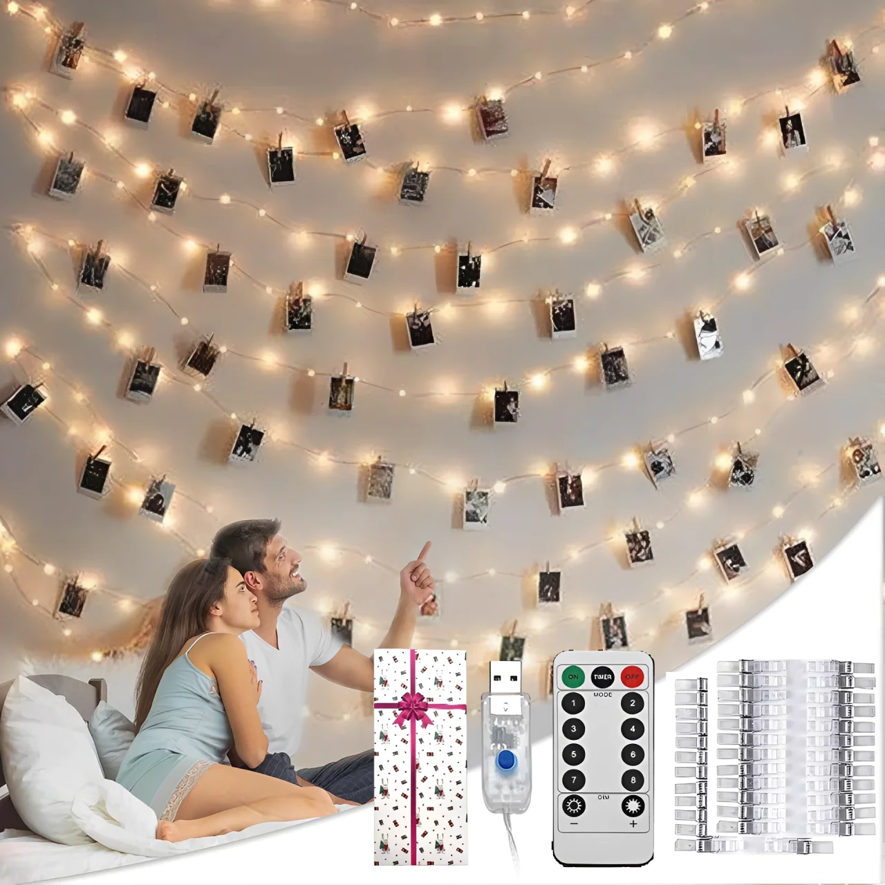 Enchanting USB-Powered LED Fairy String Lights