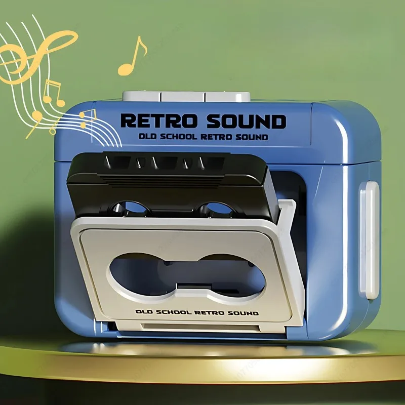 Retro Mini Music Keychain Recorder Storage Box