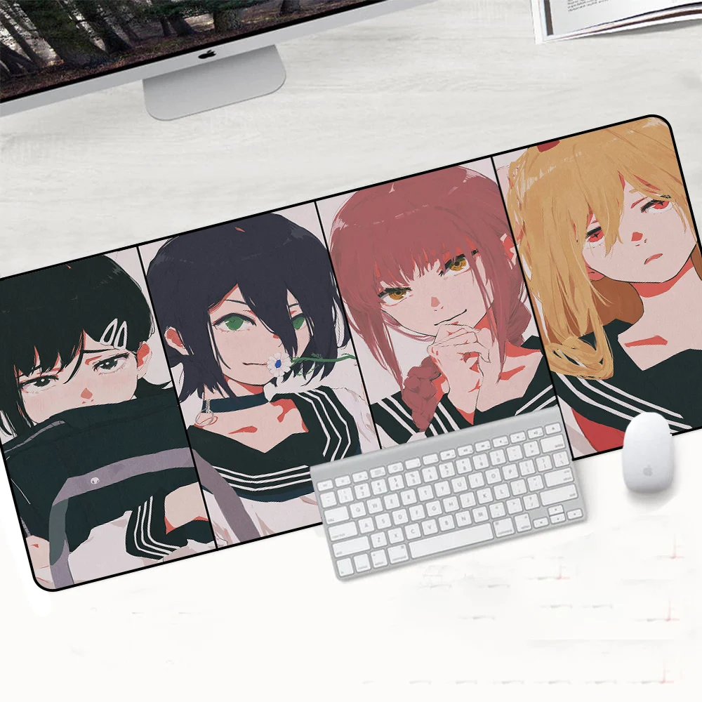 

Chainsaw Man Mouse Mat Xl Keyboard Rubber Mat Mouse Pads Desk Pad Full Gamer Computer Laptop Office Carpet Mousepad Play Mat