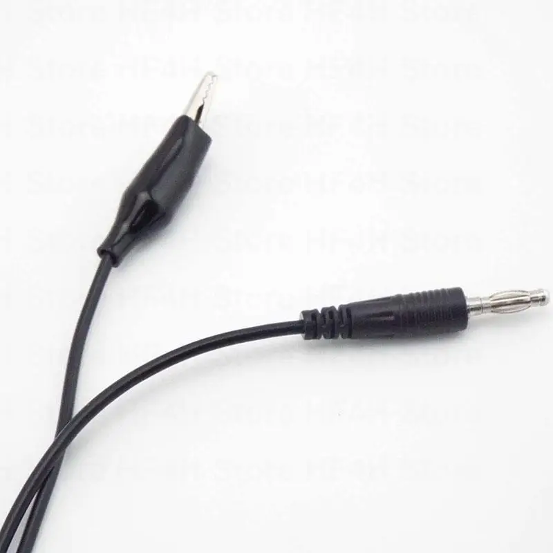 1M Dual Alligator Clip to 4mm Banana Connector Oscilloscope for Test Probe Electrical Cable Red Black Color B4