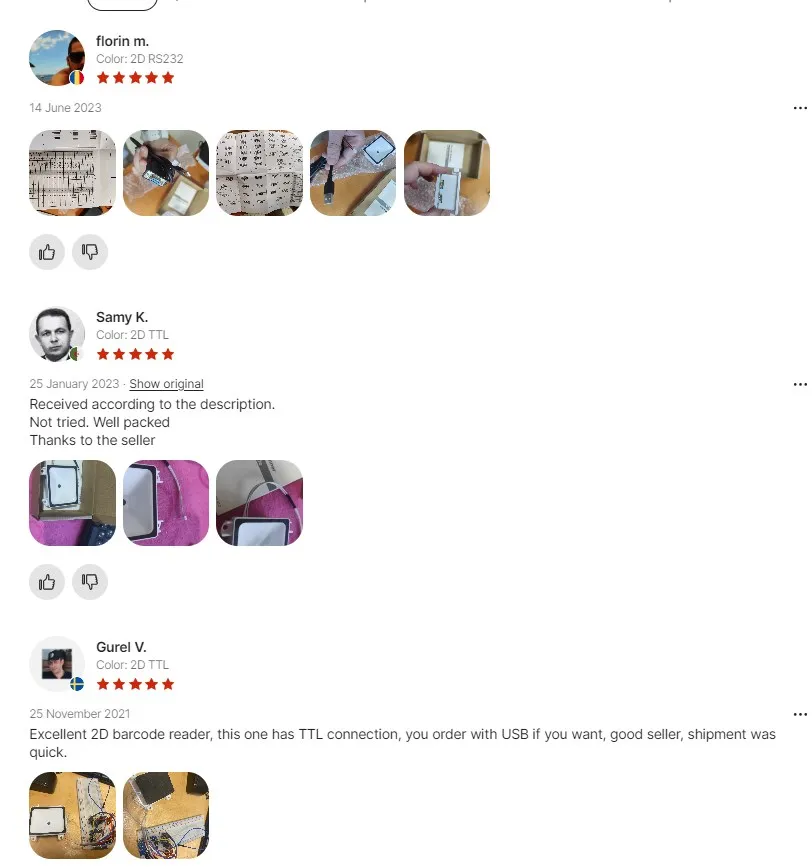 Description Picture 3 of item2D Barcode Scanner USB QR Bar code Reader USB RS232 TTL Interface Kiosk Small Fixed Mounted Barcode Machine QR Bar Code Reader