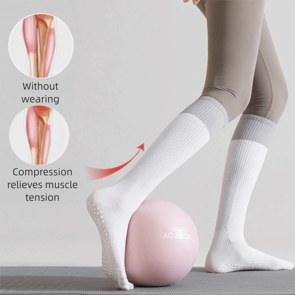 Polyester Yoga Socks with Silicone Grip for Women