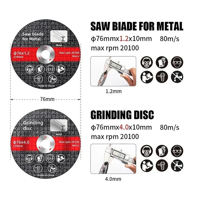 High Quality 300W Electric Polishing Machine Suitable For Makita Battery 12000r/min Speed Home Cordless Angle Grinder Power Tool