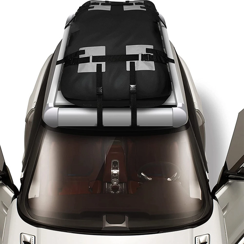 600D Waterproof Roof Cargo Bag Large Capacity Car Roof Top Luggage Carrier 6
