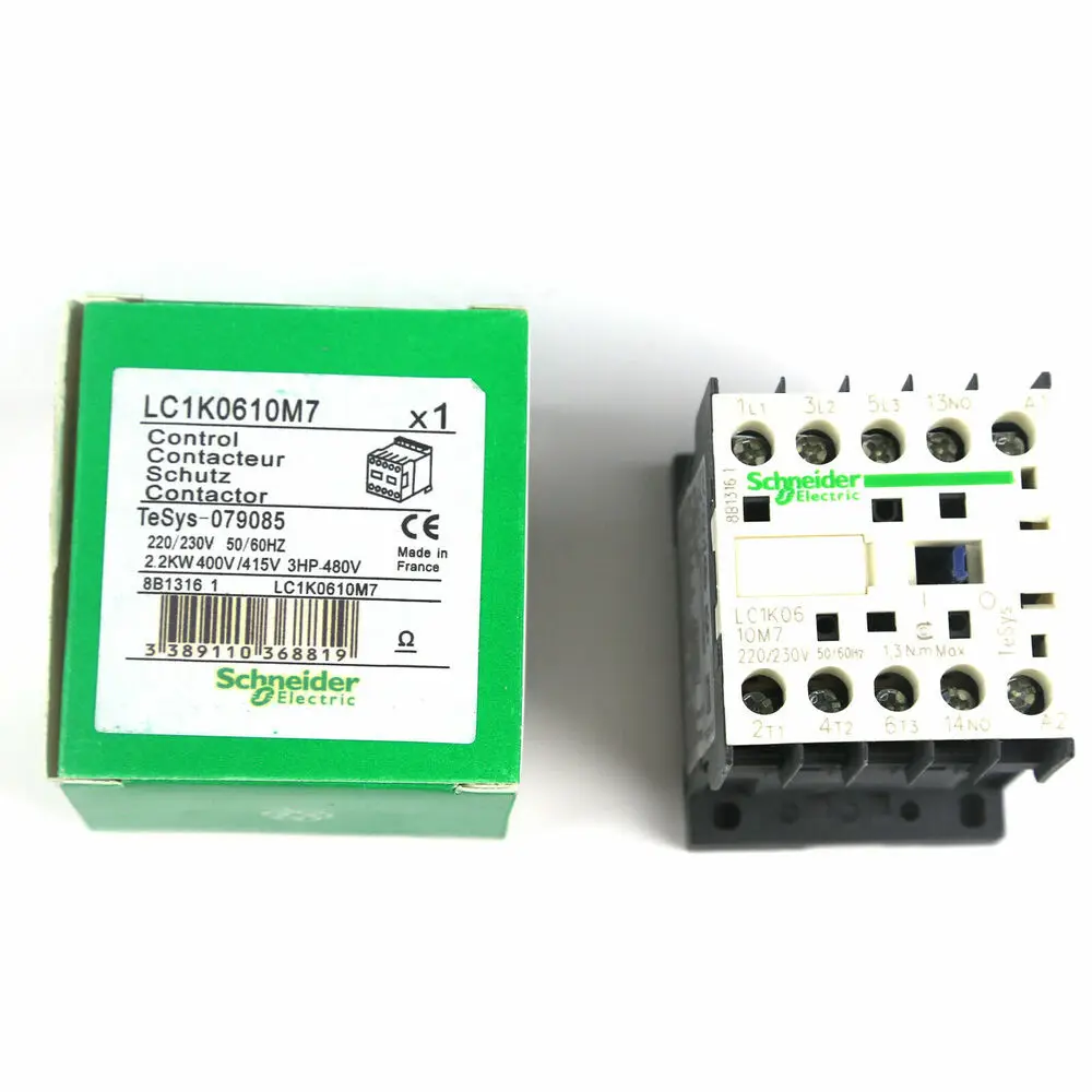

NEW Schneider PLC Contactor LC1K0610M7 220-230VAC