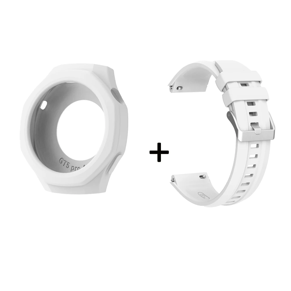 Silicone Watch Band with Protective Case - Premium Replacement Wristband