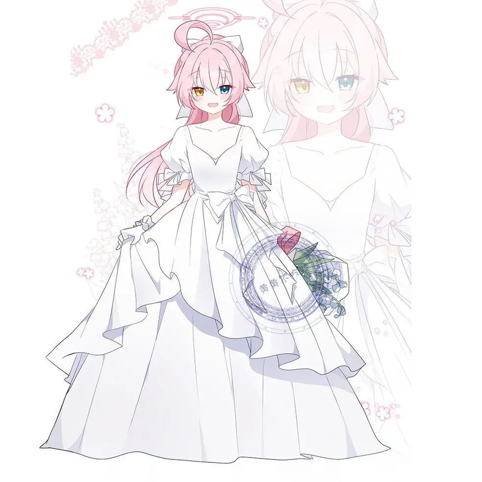 Blue Archive Hoshino Misono Mika Kisaki Sorasaki Hina [ Wedding Dress  Series ] Acrylic Stands Double-Sided Desktop OrnamentsGift
