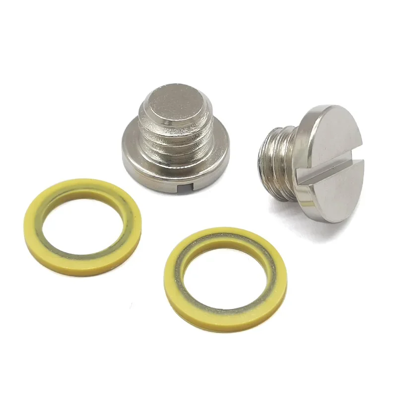 Marine Drain Plug Screw Kits 2 x 10-79953Q2 for Mercury MERCRUISER Replaces 10-79953A2 18-2244 22420 10-79953Q04 Outboard Engine Parts