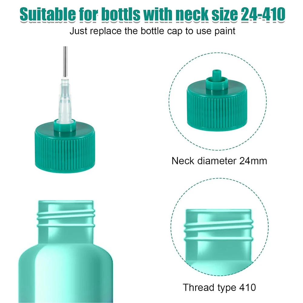 Precision Applicator Caps Set 41pcs for 2oz Acrylic Paint Bottles