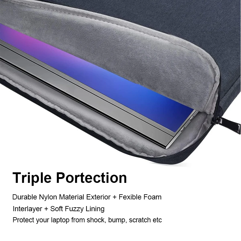 Denim Laptop Bag with Inner Bladder